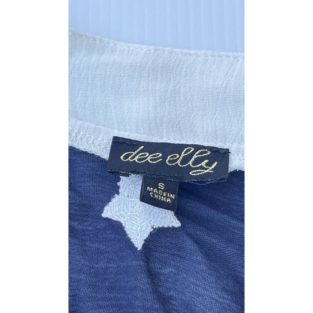 Preowned Dee Elly Womens American Flag Shawl Cardigan Size S - Picture 6 of 8